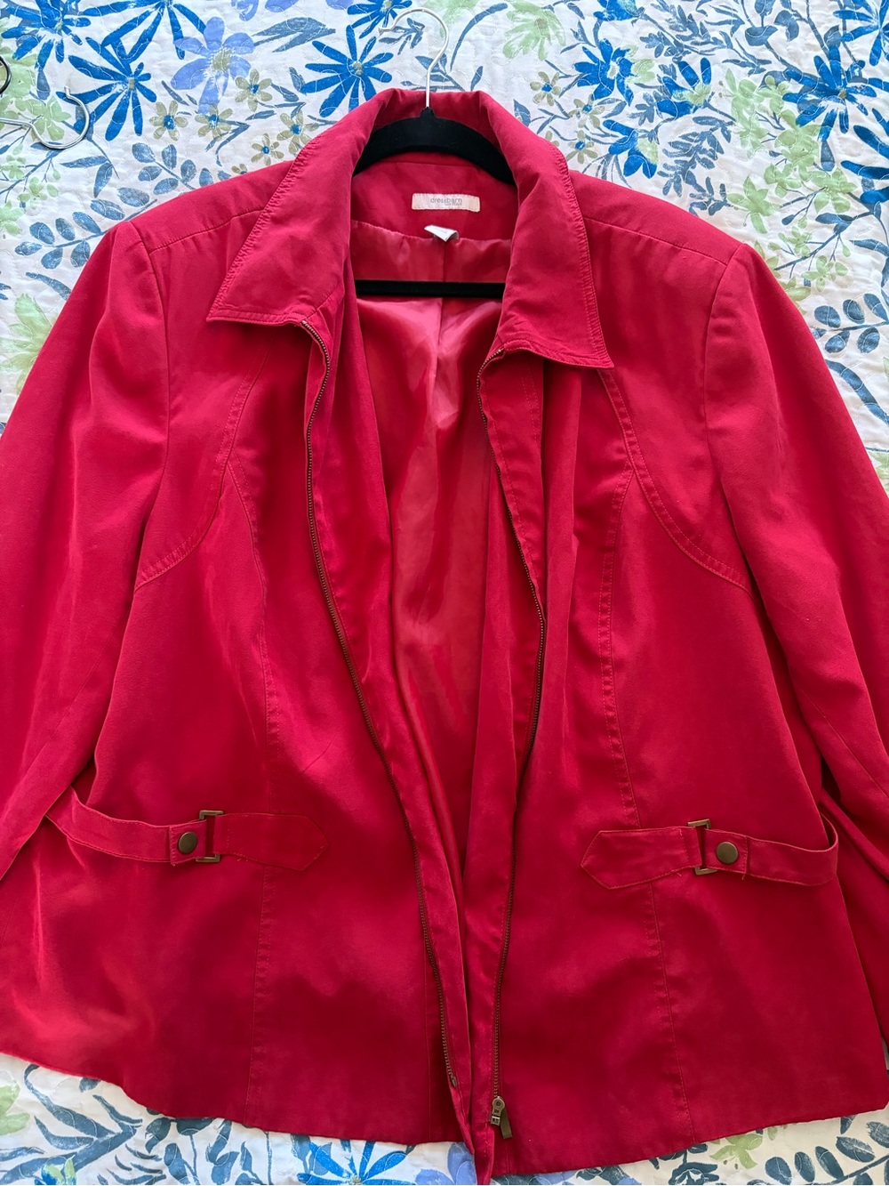 Dress Barn Vibrant Red Women's Zip Jacket